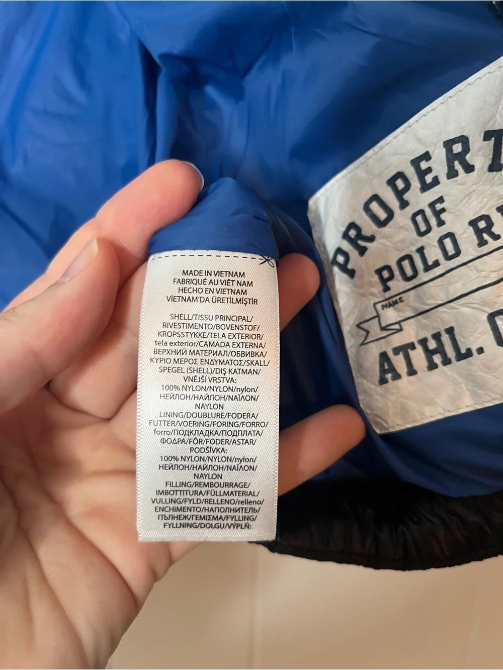 Polo Ralph Lauren Kids Black Down Puffer Jacket with Hood Boys 5 Winter